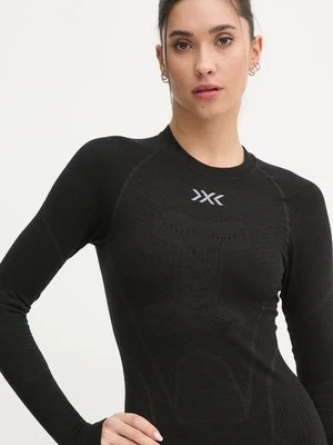 X-Bionic longsleeve funkcyjny Symbio Merino kolor czarny YTB2W24W