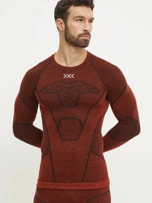 X-Bionic longsleeve funkcyjny Symbio Merino kolor czerwony YTB2W24M