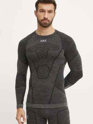 X-Bionic longsleeve funkcyjny Symbio Merino kolor szary YTB2W24M