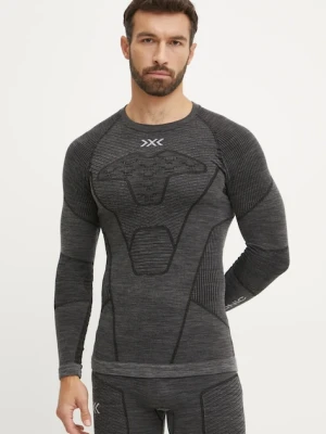 X-Bionic longsleeve funkcyjny Symbio Merino kolor szary YTB2W24M