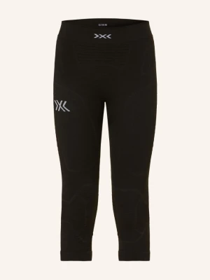 X-Bionic Spodnie Funkcyjne Symbio Merino O Skróconej Długości Nogawek schwarz CZARNY
