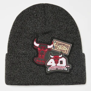 XL Logo Patch Knit HWC NBA Chicago Bulls, markiMitchell & Ness, Czapki beanie, w kolorze czarny, rozmiar: