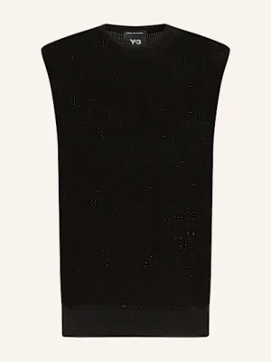 Y-3 Bezrękawnik Gfx Knit schwarz