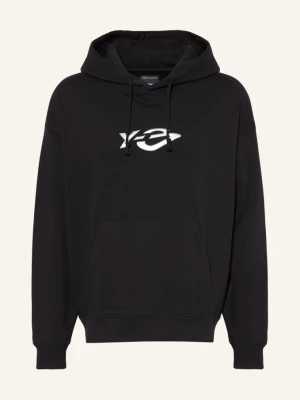 Y-3 Bluza Z Kapturem Liquid Logo schwarz