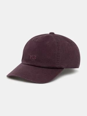 Y-3 czapka z daszkiem bawełniana Dad Cap kolor bordowy KB5815