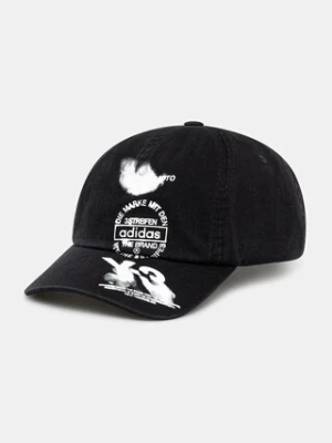Y-3 czapka z daszkiem bawełniana Graphic kolor czarny KC3339