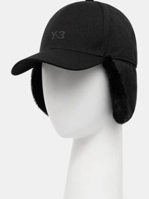 Y-3 czapka z daszkiem Winter kolor czarny JX8327
