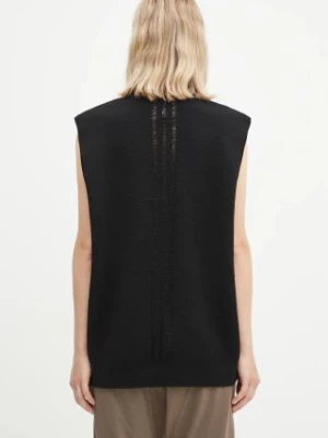 Y-3 kamizelka wełniana 3-S Knit Vest kolor czarny  IW7484