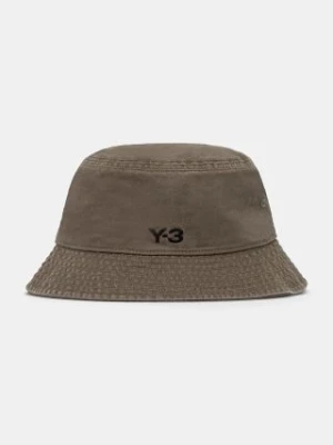 Y-3 kapelusz bawełniany Bucket Hat kolor zielony bawełniany JJ3950