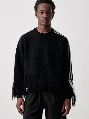 Y-3 KNIT 3S SWEAT sweter wełniany męski