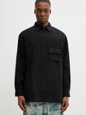 Y-3 koszula z domieszką lnu M SHIRT LS