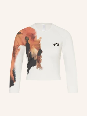Y-3 Koszulka Z Długim Rękawem Crop grau