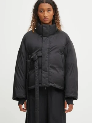 Y-3 kurtka puchowa Puffy kolor czarny zimowa JV6777