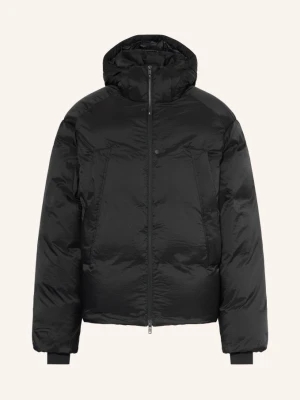 Y-3 Kurtka Puchowa Z Odpinanym Kapturem schwarz CZARNY