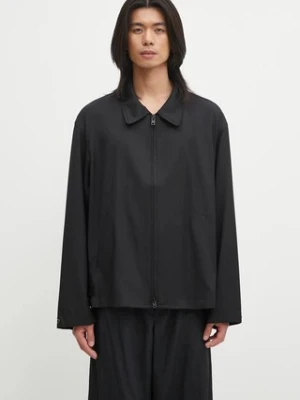 Y-3 kurtka z wełną Refined Wool kolor czarny przejściowa oversize JZ0898