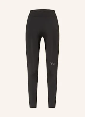 Y-3 Legginsy Do Biegania schwarz