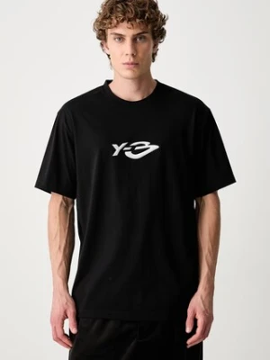 Y-3 LOGO LS TEE T-shirt bawełniany męski