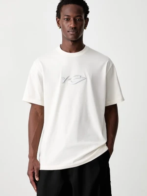 Y-3 LOGO LS TEE T-shirt bawełniany męski