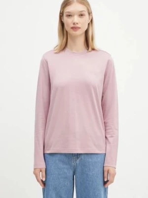 Y-3 longsleeve bawełniany Regular Longsleeve Tee kolor różowy JD9823