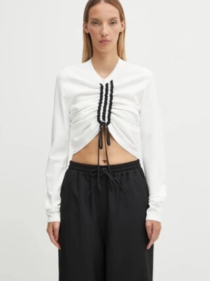 Y-3 longsleeve Fitted Cinch kolor biały KD4760