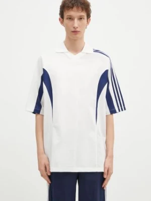 Y-3 polo Cut Line Tee męski kolor biały z aplikacją JM3222