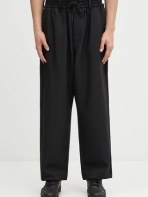 Y-3 spodnie 3S Track męskie kolor czarny w fasonie chinos JW4624