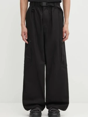 Y-3 spodnie Twill Cargo męskie kolor czarny proste JW4621