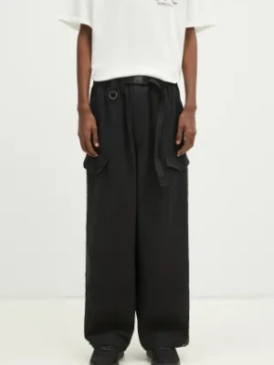 Y-3 spodnie Washed Twill Pant męskie kolor czarny proste JD3522