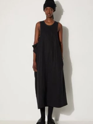 Y-3 sukienka Twill Dress kolor czarny midi rozkloszowana IW7468