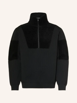 Y-3 Sweter Typu Troyer schwarz CZARNY
