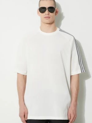 Y-3 t-shirt 3-Stripes SS Tee męski kolor beżowy z aplikacją IV5625