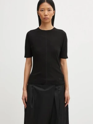 Y-3 t-shirt bawełniany 0 damski kolor czarny HY1249