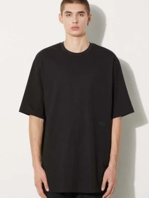 Y-3 t-shirt bawełniany Boxy Tee męski kolor czarny gładki IW0071