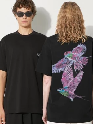 Y-3 t-shirt bawełniany Graphic Tee kolor czarny gładki IW2472