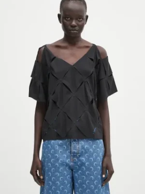 Y-3 t-shirt Puzzle Top damski kolor czarny JD1476