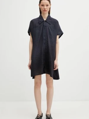 Y-3 W SS DD OVRSHRT sukienka gładka z lnem