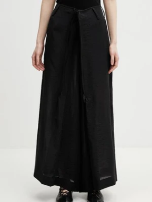Y-3 W UT WIDE PANTS spodnie z domieszką lnu damskie