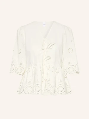 Y.A.S. Bluzka Z Ażurową Koronką weiss