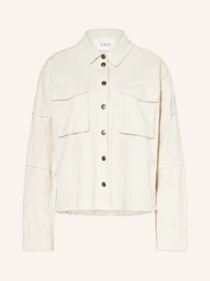 Y.A.S. Bluzon Jeansowy Z Ozdobnymi Kamykami weiss