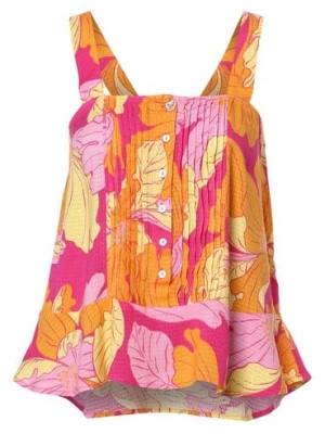 Y.A.S Damska bluzka bez rękawów Kobiety wiskoza pomarańczowy|różowy|wyrazisty róż wzorzysty,