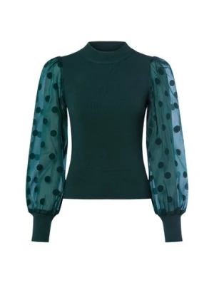 Y.A.S Damski sweter z dzianiny -YASDOTME Kobiety zielony w kropki,