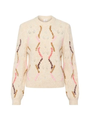 Y.A.S Damski sweter z dzianiny - YASGabbi Kobiety beżowy|różowy|brązowy wzorzysty,