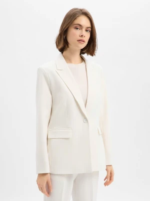 Y.A.S Marynarka damska - Likka Kobiety Sztuczne włókno biały jednolity,