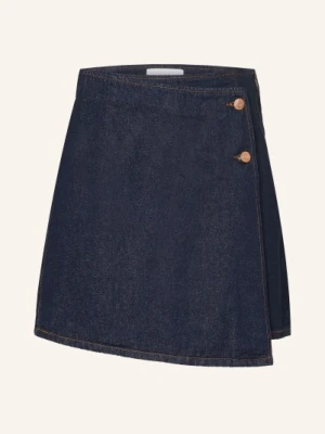 Y.A.S. Spódnica Jeansowa O Kroju Kopertowym blau