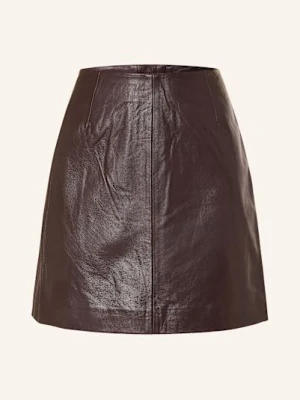 Y.A.S. Spódnica Skórzana rot