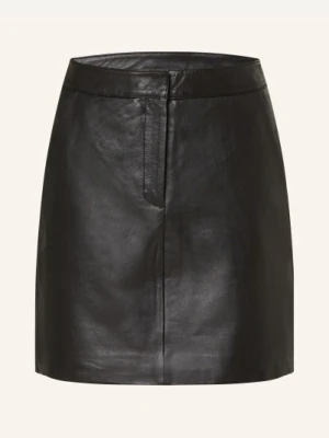 Y.A.S. Spódnica Skórzana schwarz