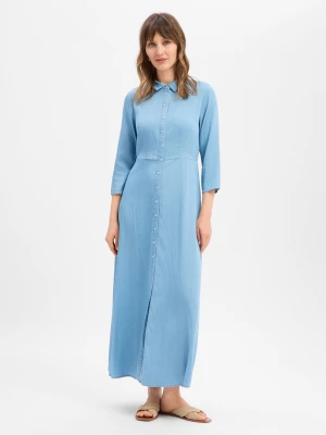 Y.A.S Sukienka damska z bluzką - YASSavanna Kobiety Lyocell niebieski,