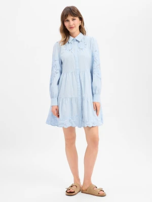 Y.A.S Sukienka damska z bluzką - YASZimia Kobiety Bawełna (100%) niebieski,