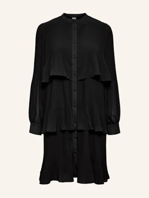 Y.A.S. Sukienka Koszulowa Z Plisami schwarz
