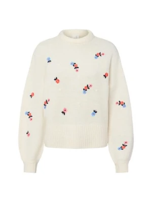 Y.A.S Sweter damski z dzianiny - Yasnanna Kobiety Sztuczne włókno biały|wielokolorowy wzorzysty,